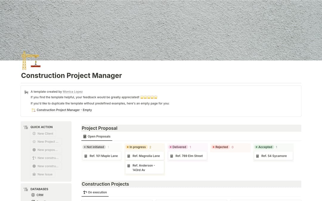 Except Construction Project Management Services